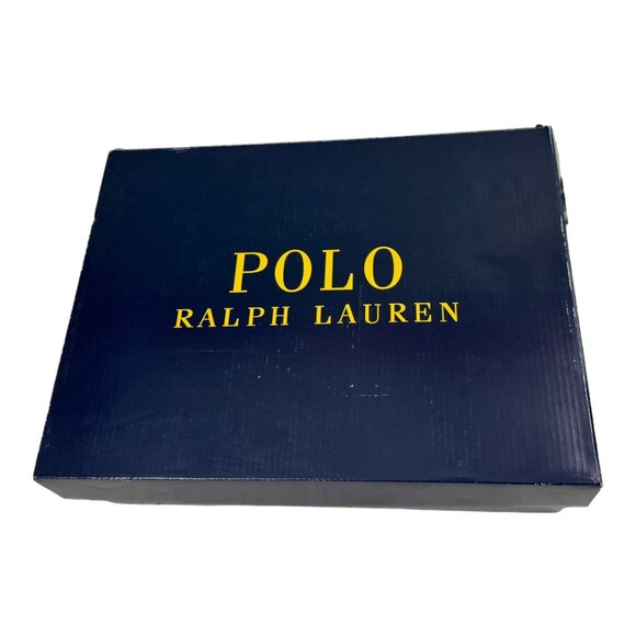Polo Ralph Lauren Men's Ranger Tumbled Leather Boots Black Size 7.5 D New in Box - Picture 2 of 7